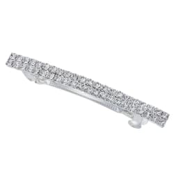 European and American new rhinestone spring clamp rhinestone disc hair luxury high-end spring ponytail clip