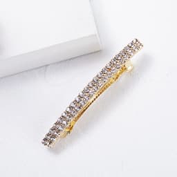 European and American new rhinestone spring clamp rhinestone disc hair luxury high-end spring ponytail clip