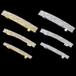 European and American new rhinestone spring clamp rhinestone disc hair luxury high-end spring ponytail clip