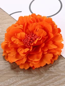 Fashion Peony Flower Women Hair Clip DIY Straw Hat Accessories Beach Holiday Bohemia Emulation Girl Hair Barrettes Headband