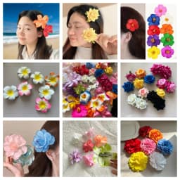 Fashion Peony Flower Women Hair Clip DIY Straw Hat Accessories Beach Holiday Bohemia Emulation Girl Hair Barrettes Headband