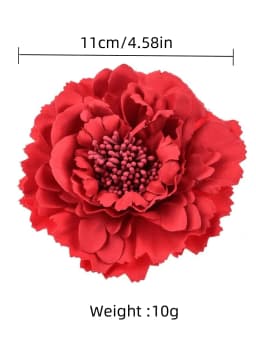 Fashion Peony Flower Women Hair Clip DIY Straw Hat Accessories Beach Holiday Bohemia Emulation Girl Hair Barrettes Headband