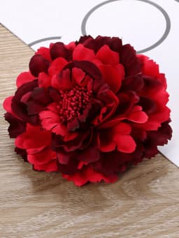 Fashion Peony Flower Women Hair Clip DIY Straw Hat Accessories Beach Holiday Bohemia Emulation Girl Hair Barrettes Headband
