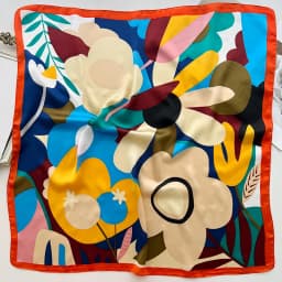2025 Fashion Luxury Brand 70cm Silk Square Scarf Women Satin Shawl Wrap Hijab Echarpe Neck Tie Female Hair Bandana Headkerchief