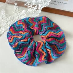 Large Women Knit Scrunchies Elastic Hair Band Ponytail Holder Tie Hair Hoop Scrunchy Rubber Band Women Hair Accessories Headwear