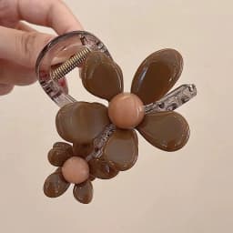 1pc Super fairy flower Korean style grab clip women's new hair clip with high-end temperament and shark clip hair accessory
