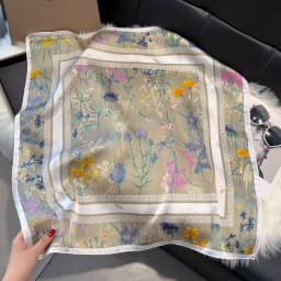 NEW Paisley Silk Square Scarf Women Satin Shawl Wrap Hijab Female Hair Band Wrist Luxury Headkerchief 70*70cm Echarpe Bandana