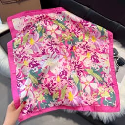 NEW Paisley Silk Square Scarf Women Satin Shawl Wrap Hijab Female Hair Band Wrist Luxury Headkerchief 70*70cm Echarpe Bandana
