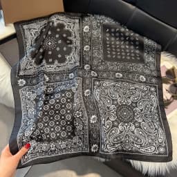 NEW Paisley Silk Square Scarf Women Satin Shawl Wrap Hijab Female Hair Band Wrist Luxury Headkerchief 70*70cm Echarpe Bandana