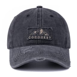 New Style Unisex Washed Cotton Vintage Baseball Cap Mountain Peak Embroidery Outdoor Sports Dad Hat For Men And Women