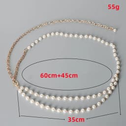Layered Imitation Pearl Beads Tassel Belts Chains On Pants Fashion Dress Female Waist Chains Women Accessories Gifts