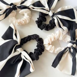 1Pc Fashion Solid Bow Ribbon Tassel Hair Scrunchies Elastic Hair Bands For Women Hair Tie Party Ponytail Ribbon Hair Accessories