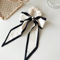 1Pc Fashion Solid Bow Ribbon Tassel Hair Scrunchies Elastic Hair Bands For Women Hair Tie Party Ponytail Ribbon Hair Accessories