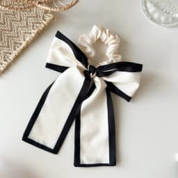 1Pc Fashion Solid Bow Ribbon Tassel Hair Scrunchies Elastic Hair Bands For Women Hair Tie Party Ponytail Ribbon Hair Accessories