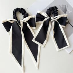 1Pc Fashion Solid Bow Ribbon Tassel Hair Scrunchies Elastic Hair Bands For Women Hair Tie Party Ponytail Ribbon Hair Accessories