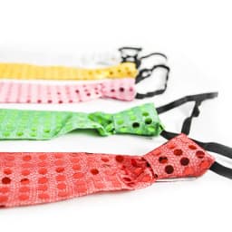 10pcs Men's Sequined Tie Banquet Parties Necktie 70s Retro Glitter Festival Party Clothing Accessories Wedding Party Gifts
