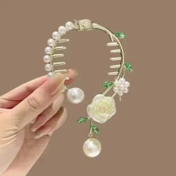 Women's Tassel Diamond Hair Clip Exquisite Glitter Maruko Headband Hair Claw Clip Elegant hair accessory For Girlfriend Wife