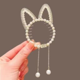 Women's Tassel Diamond Hair Clip Exquisite Glitter Maruko Headband Hair Claw Clip Elegant hair accessory For Girlfriend Wife
