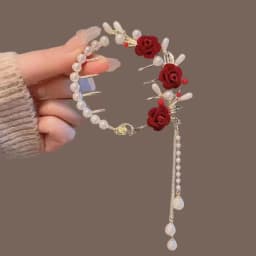 Women's Tassel Diamond Hair Clip Exquisite Glitter Maruko Headband Hair Claw Clip Elegant hair accessory For Girlfriend Wife