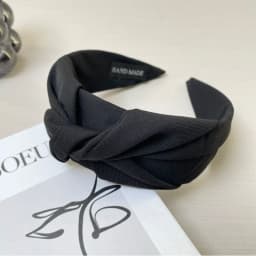 Solid Color Knotted Headband For Women Soft Fabric Wide Hairband Fashion Turban Hair Hoop Girls Daily Hair Accessories