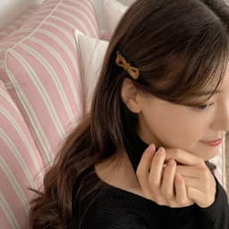 Exquisite high-end feeling ~ South Korea France small bow hair clip, French bangs clip short hair side clip