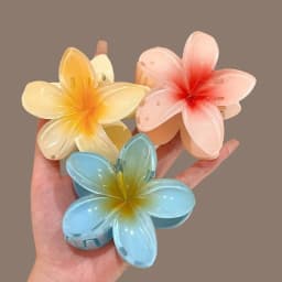 New Hawaiian Gradient hair Clips Women hair Claws Shark Vacation Beach Style Hairpins Hair Accessories