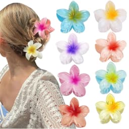 New Hawaiian Gradient hair Clips Women hair Claws Shark Vacation Beach Style Hairpins Hair Accessories
