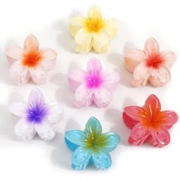 New Hawaiian Gradient hair Clips Women hair Claws Shark Vacation Beach Style Hairpins Hair Accessories