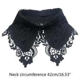 652F Polyester Women Detachable Fake Collar False Half Shirt Blouse for Womens Girls Clothing Accessories