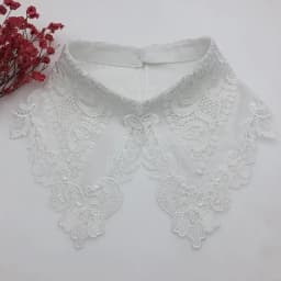 652F Polyester Women Detachable Fake Collar False Half Shirt Blouse for Womens Girls Clothing Accessories