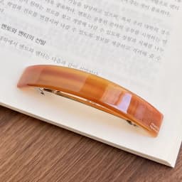 French minimalist temperament~High quality spring clip curved ponytail clip from South Korea France
