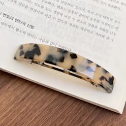 French minimalist temperament~High quality spring clip curved ponytail clip from South Korea France
