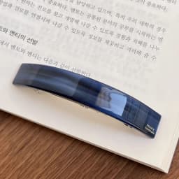 French minimalist temperament~High quality spring clip curved ponytail clip from South Korea France