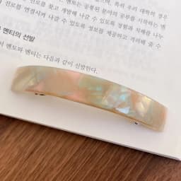 French minimalist temperament~High quality spring clip curved ponytail clip from South Korea France