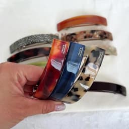 French minimalist temperament~High quality spring clip curved ponytail clip from South Korea France