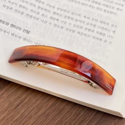French minimalist temperament~High quality spring clip curved ponytail clip from South Korea France
