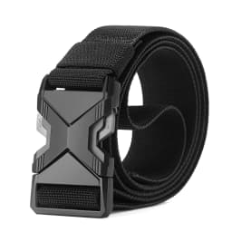New Fashionable Men's Automatic Buckle Canvas Belt for Casual Pants Father's Day Gift Belt