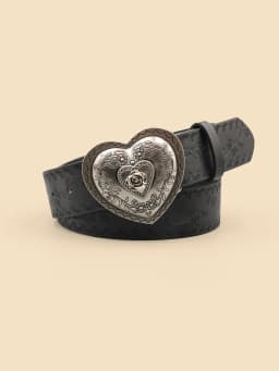 Heart Shaped Women's Casual Belt, Retro Embossed Carved Women's Belt, Dress, Jeans, Suit, Shirt Decoration
