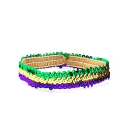 Indian Sequins Sequin Headband Headwear Hair Accessories Glitter Hairband Costume Women Fashion Elastic Hairbow Party Gift