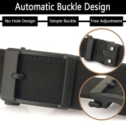 TUSHI Hard 4.3 Wide Thickened Gun Hanging Double-Layer Nylon Cloth Belt Versatile Casual Outdoor Tactical Automatic Buckle Mens
