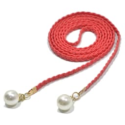 Fashion Adjustable Waist Belt Slim Waist Braided Design Belt with Pearl Buckle for Woman and Girls Dresses up Accessories 140cm