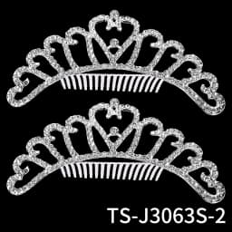 Classic Rhinestone Heart Crown Fashion Jewelry Headpieces Hair Accessories Party Performance Tiara For Women As Gifts