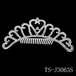 Classic Rhinestone Heart Crown Fashion Jewelry Headpieces Hair Accessories Party Performance Tiara For Women As Gifts