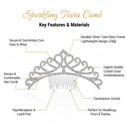 Classic Rhinestone Heart Crown Fashion Jewelry Headpieces Hair Accessories Party Performance Tiara For Women As Gifts