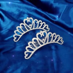 Classic Rhinestone Heart Crown Fashion Jewelry Headpieces Hair Accessories Party Performance Tiara For Women As Gifts
