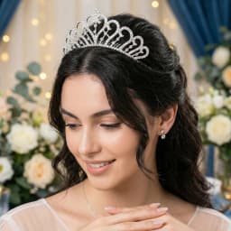 Classic Rhinestone Heart Crown Fashion Jewelry Headpieces Hair Accessories Party Performance Tiara For Women As Gifts