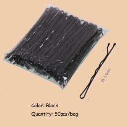 24/50pcs Black Hairpins For Women Hair Clip Lady Bobby Pins Invisible Wave Hairgrip Metal Hairclip Makeup Bangs Fixed Hairgrips