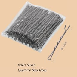 24/50pcs Black Hairpins For Women Hair Clip Lady Bobby Pins Invisible Wave Hairgrip Metal Hairclip Makeup Bangs Fixed Hairgrips