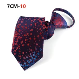 Zipper Tie Mens Necktie Lazy Pre-tied Ties Striped 7cm Neck Tie Zipper Necktie For Men Women Bridegroom Wedding Wholesale