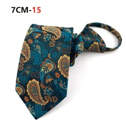 Zipper Tie Mens Necktie Lazy Pre-tied Ties Striped 7cm Neck Tie Zipper Necktie For Men Women Bridegroom Wedding Wholesale